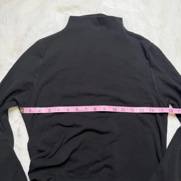 OGL ProWarm Long Sleeve Mockneck Tucks Midi Dress Black Size L NWT - Picture 3 of 6